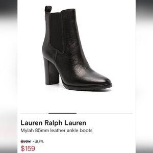 Lauren Ralph Lauren Heeled Leather Boots